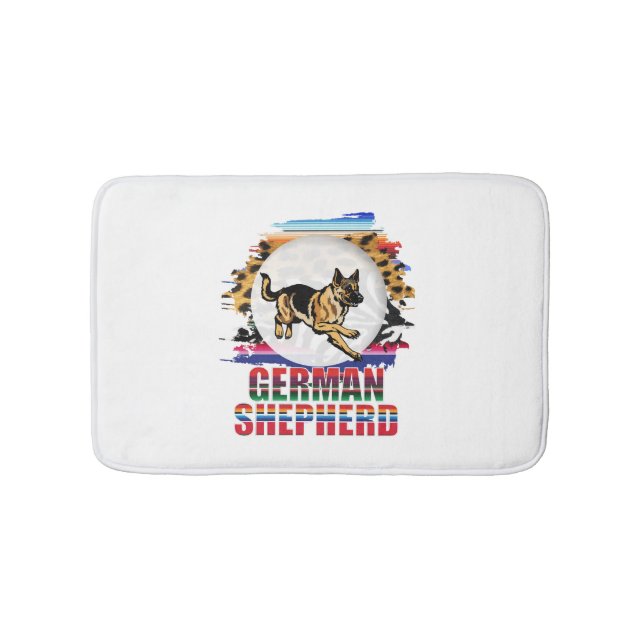 Deutscher Schäferhund Badematte (Vorderseite)