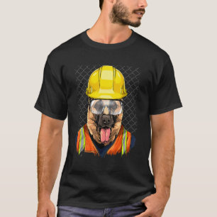 Deutscher Schäferhund Bauarbeiter Hund Haustier Do T-Shirt