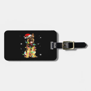 Deutscher Schäferhund Baum Weihnachtspullover Xmas Gepäckanhänger