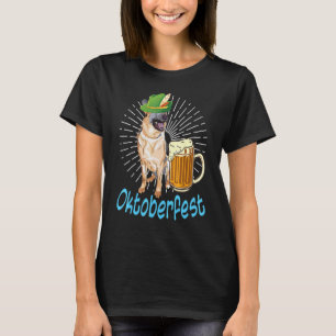 Deutscher Schäferhund Bayerische Lederhosen Trinke T-Shirt