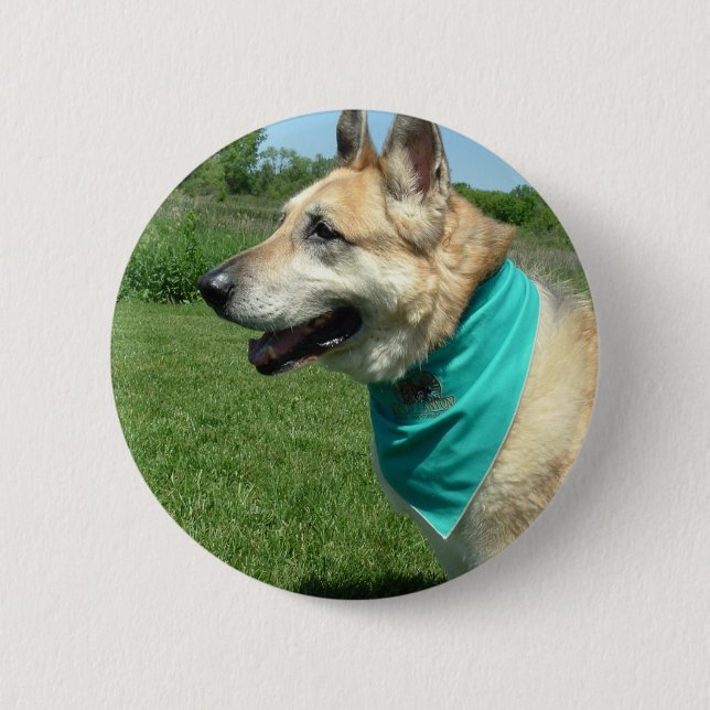 Deutscher Schäferhund Button (Vorderseite)