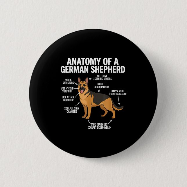 Deutscher Schäferhund  Button (Vorderseite)