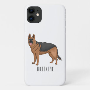 Deutscher Schäferhund-Cartoon Case-Mate iPhone Hülle