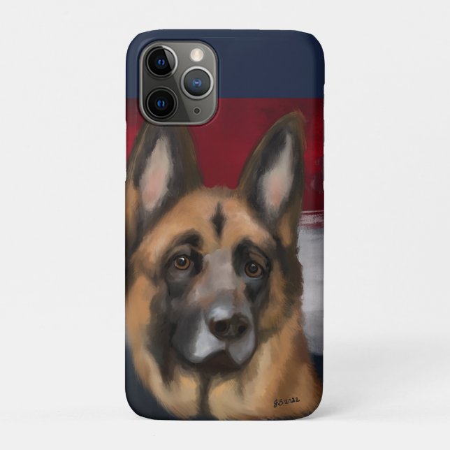 Deutscher Schäferhund Case-Mate iPhone Hülle (Rückseite)