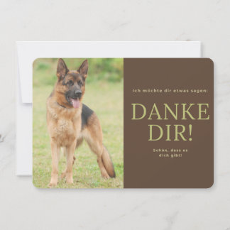 Deutscher Schäferhund Dankeskarte