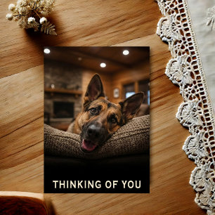 Deutscher Schäferhund denkt an Dich Postkarte
