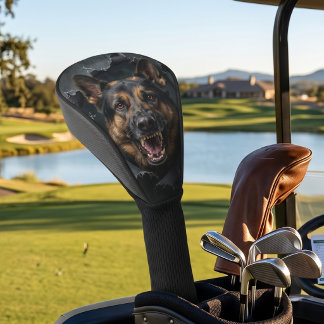 Deutscher Schäferhund Durchbruch Golf Headcover