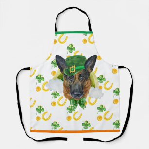Deutscher Schäferhund Feiertagsdekoration St. Patr Schürze
