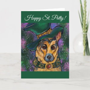 Deutscher Schäferhund Feiertagskarte