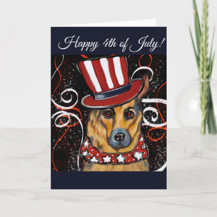 Deutscher Schäferhund Feiertagskarte