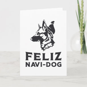Deutscher Schäferhund Feliz Navi-Dog Hunde Tier Vi Karte