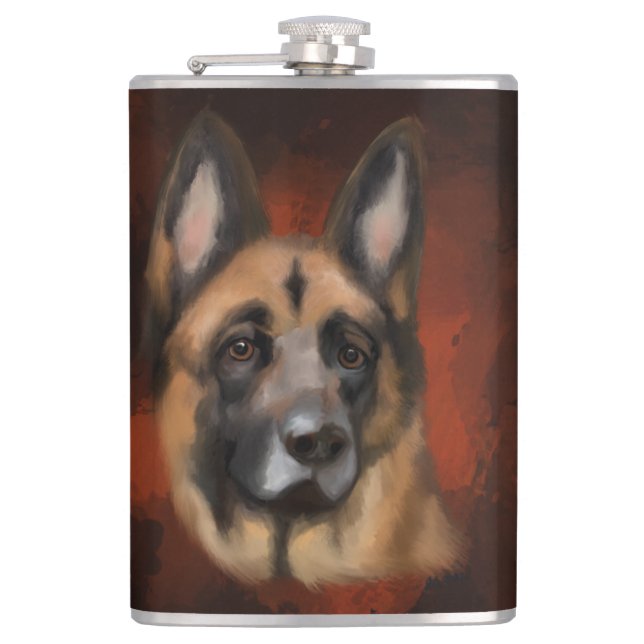 DEUTSCHER SCHÄFERHUND   FLACHMANN (Vorderseite)