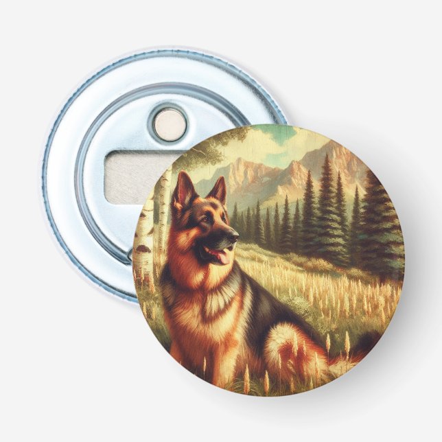 Deutscher Schäferhund Flaschenöffner (Vorderseite)