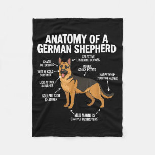 Deutscher Schäferhund  Fleecedecke