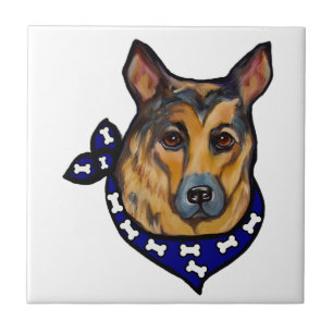 DEUTSCHER SCHÄFERHUND FLIESE