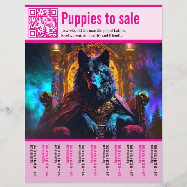 Deutscher Schäferhund Flyer (Vorne)