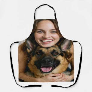 Deutscher Schäferhund-Foto personalisieren Schürze