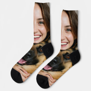 Deutscher Schäferhund Foto personalisieren Socken