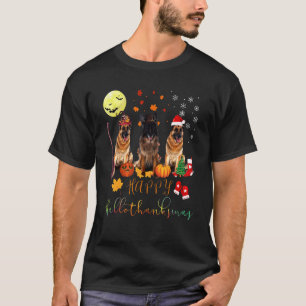 Deutscher Schäferhund Frohe Weihnachten Familie Xm T-Shirt