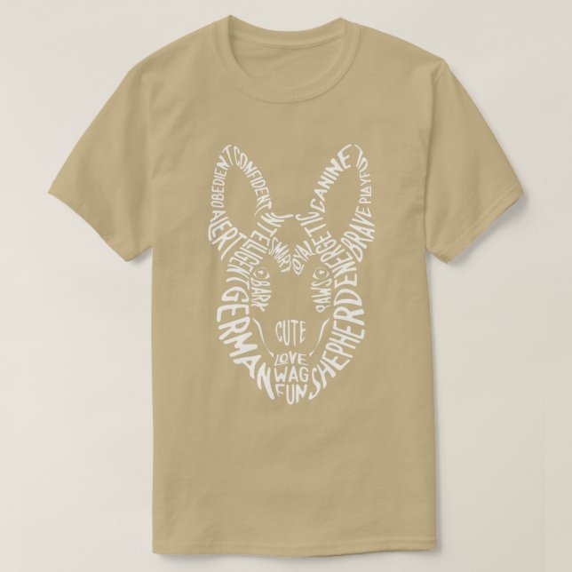Deutscher Schäferhund für Männer Frauen Mädchen Ki T-Shirt (Design vorne)