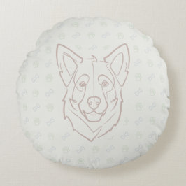 Deutscher Schäferhund, Gebaut zum Beschützen, Gebo Rundes Kissen