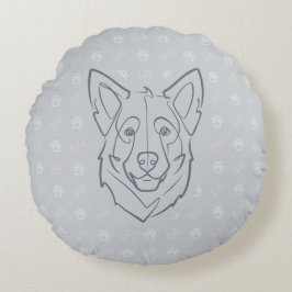 Deutscher Schäferhund, Gebaut zum Beschützen, Gebo Rundes Kissen