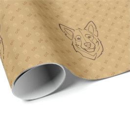 Deutscher Schäferhund, Gebaut zum Schutz, Geboren Geschenkpapier