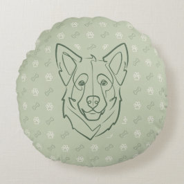 Deutscher Schäferhund, Gebaut zum Schutz, Geboren Rundes Kissen