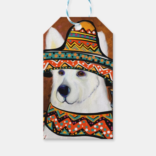 Deutscher Schäferhund Geschenkanhänger (Vorderseite)