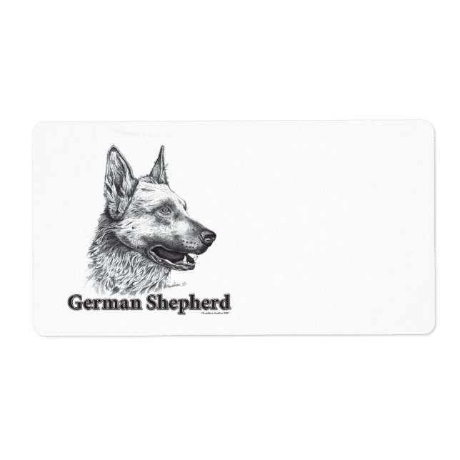 Deutscher Schäferhund/Geschenketikett (Vorne)