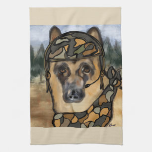 DEUTSCHER SCHÄFERHUND    GESCHIRRTUCH