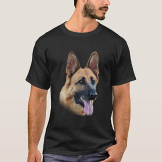 Deutscher Schäferhund Gesicht T-Shirt