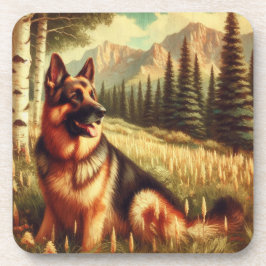 Deutscher Schäferhund Getränkeuntersetzer