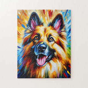 Deutscher Schäferhund Golden Dog Acryl Druck Hunde