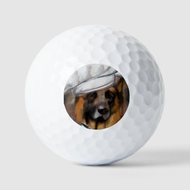Deutscher Schäferhund  Golfball (Vorderseite)