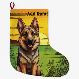 Deutscher Schäferhund Großer Weihnachtsstrumpf