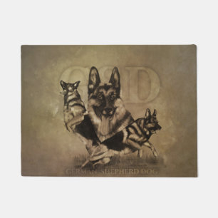 Deutscher Schäferhund - GSD Collage Fußmatte