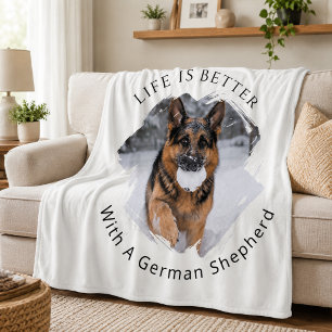Deutscher Schäferhund GSD Foto Leben Ist Besser Fleecedecke