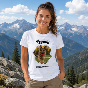Deutscher Schäferhund GSD Foto Loyalität T-Shirt