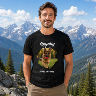 Deutscher Schäferhund GSD Foto Loyalität T-Shirt