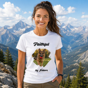 Deutscher Schäferhund GSD Foto Treu von Natur aus T-Shirt