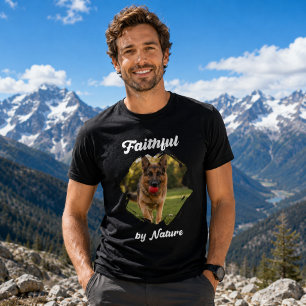Deutscher Schäferhund GSD Foto Treu von Natur aus T-Shirt