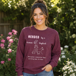 Deutscher Schäferhund GSD Humor Marone Tri-Blend Shirt