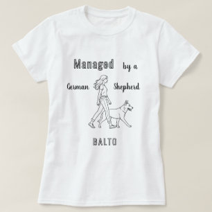 Deutscher Schäferhund GSD Humor verwaltet T-Shirt