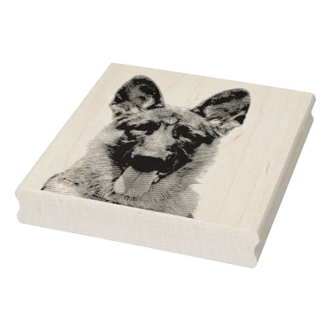 Deutscher Schäferhund Gummistempel (Stempel)