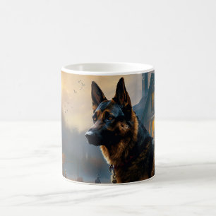 Deutscher Schäferhund Halloween Gruselig Kaffeetasse