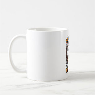Deutscher Schäferhund Halloween Hund Hexenhut Kürb Kaffeetasse