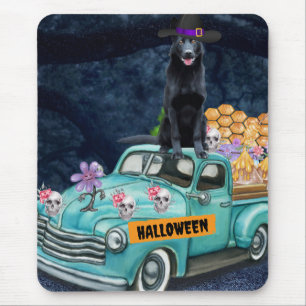 Deutscher Schäferhund Halloween Lkw Beängstigende Mousepad