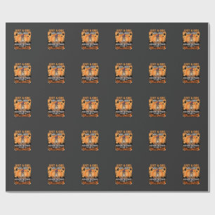 Deutscher Schäferhund Halloween Mädchen Hexe Hund Geschenkpapier