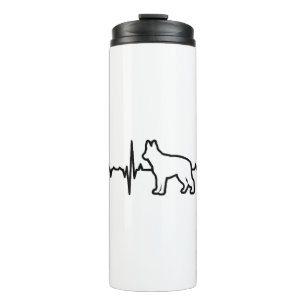 Deutscher Schäferhund Herzschlag Thermosbecher